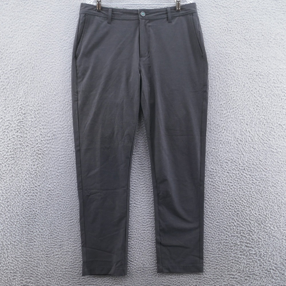 Linksoul Mens Chino Boardwalker Pants 34x29 Gray Straight Leg Performance